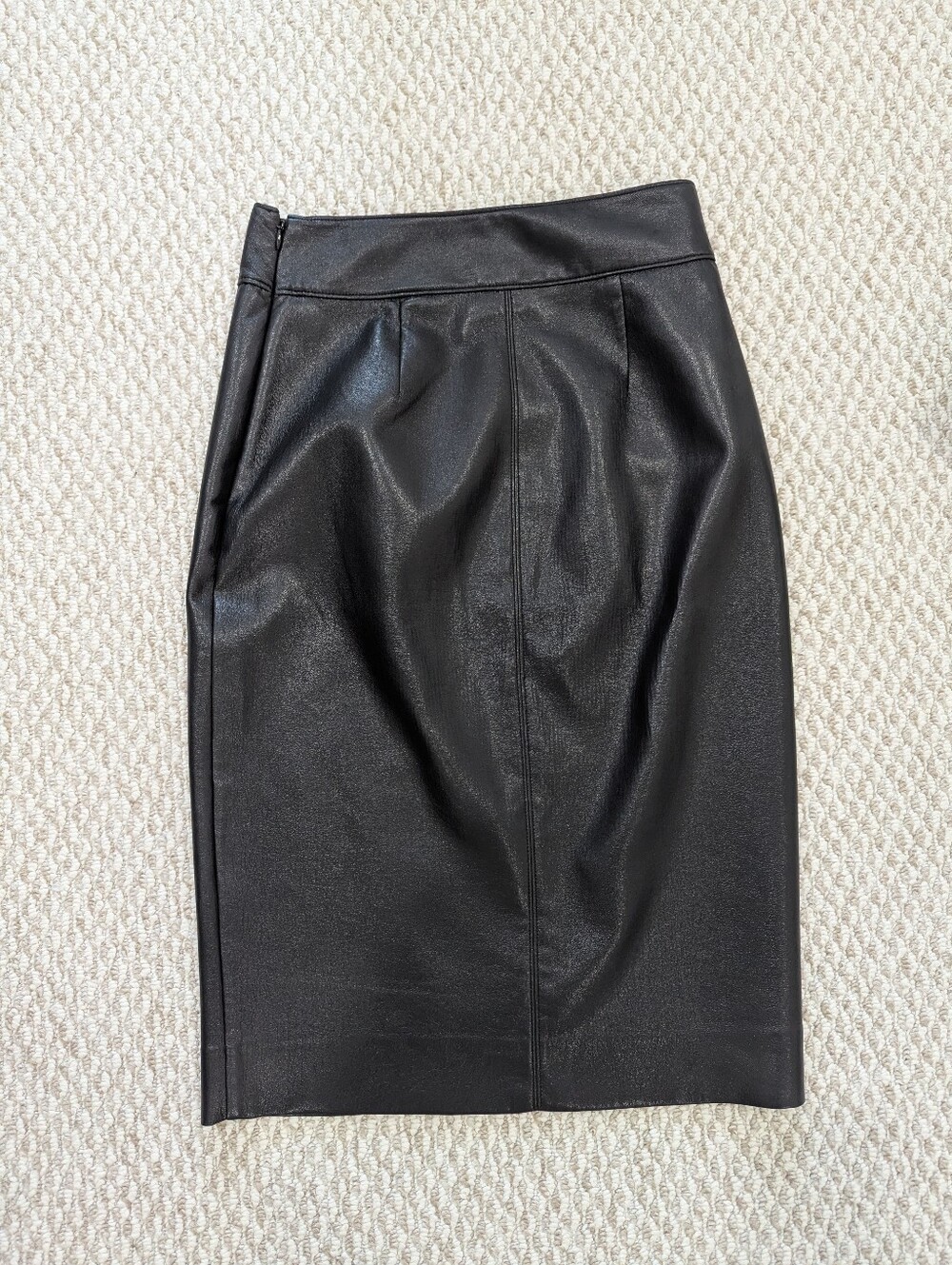 Babaton Aritzia Pegu Skirt Size 6 Vegan Leather Midi High Waist - Picture 8 of 14
